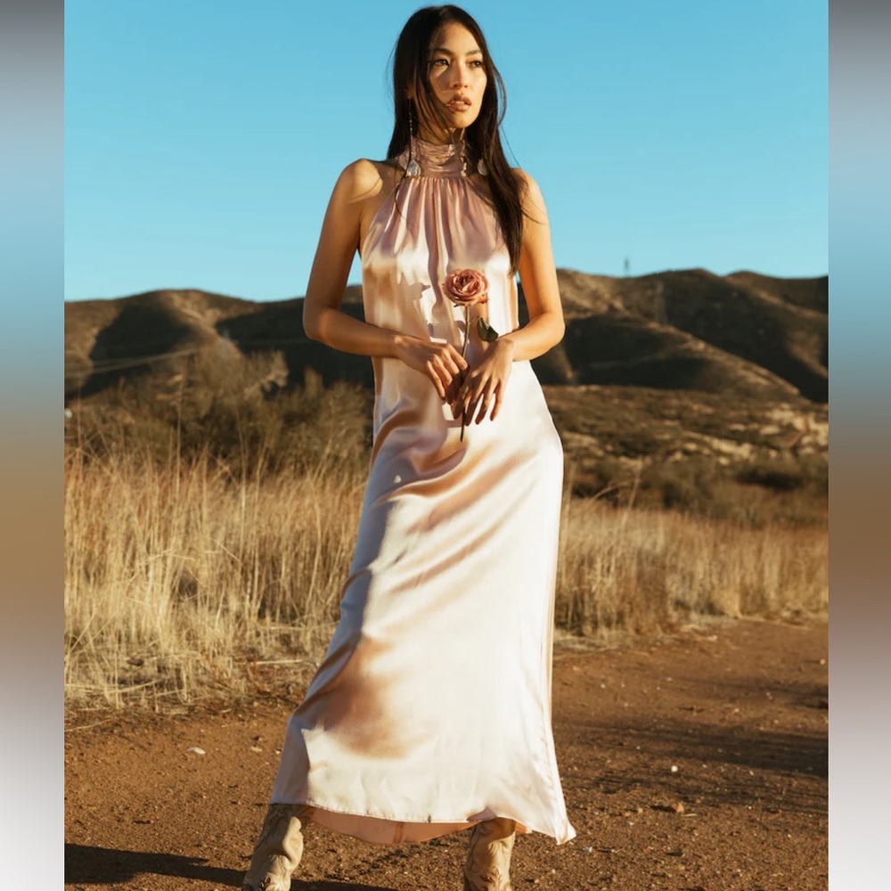 CUSTOM RENEE GOWN - LINED (MOSS)